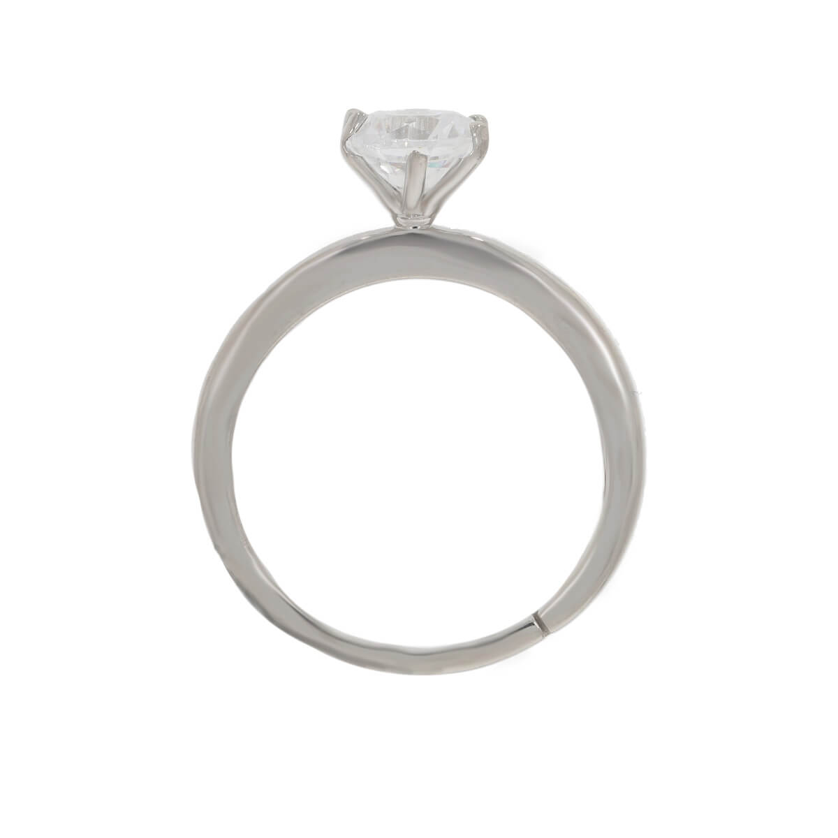 Silver Bezel Diamond Ring