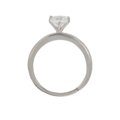 Silver Bezel Diamond Ring