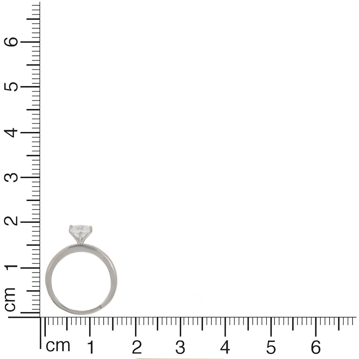 Silver Bezel Diamond Ring
