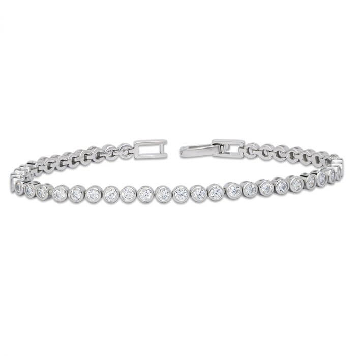 Sparkling Silver Tennis Bracelet
