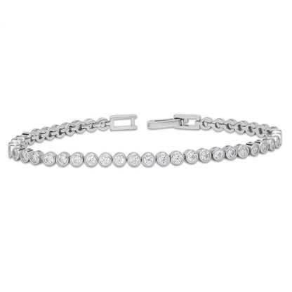 Sparkling Silver Tennis Bracelet