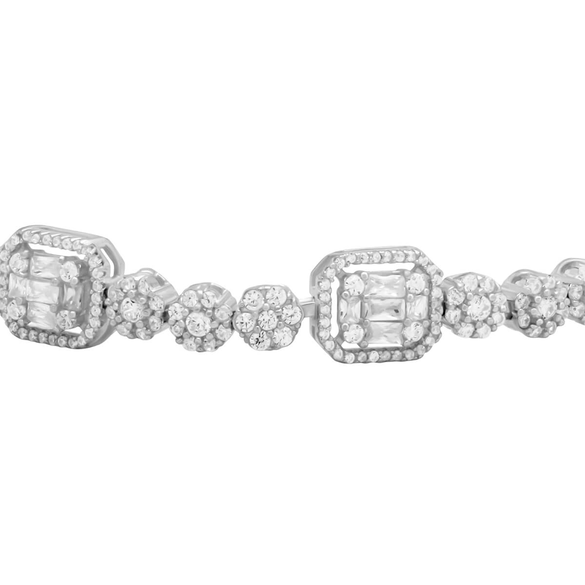 Silver Stone Studded Bracelet