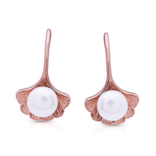 Pearl Drop Silver Earrings