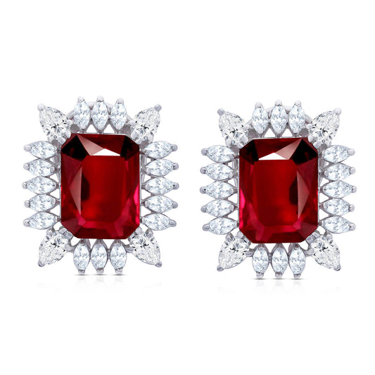 Stunning Red Carpet Silver Studs