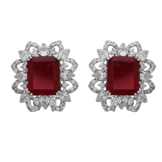 Exquisite Bold Silver Studs