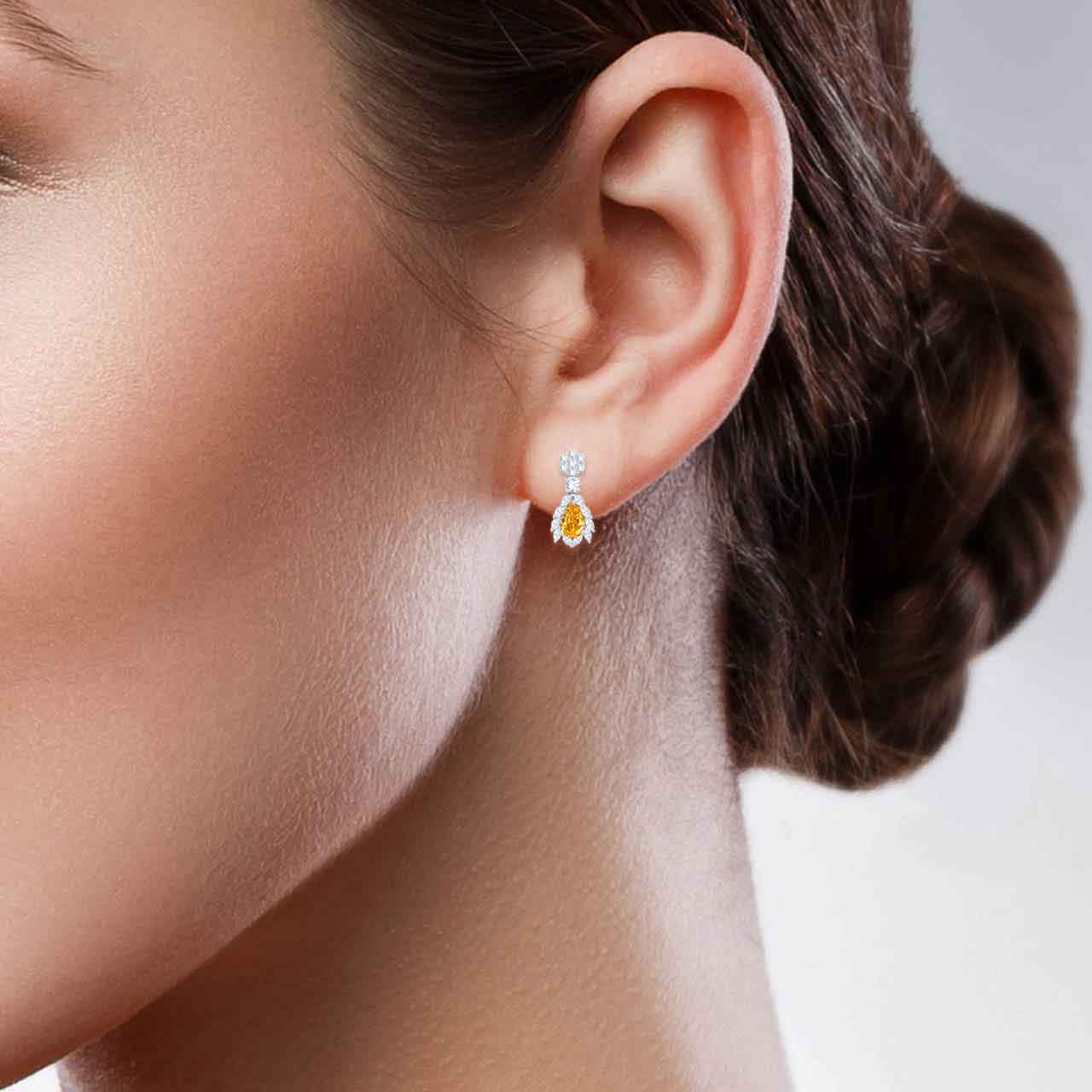 Pear Drop Iconic Silver Earrings