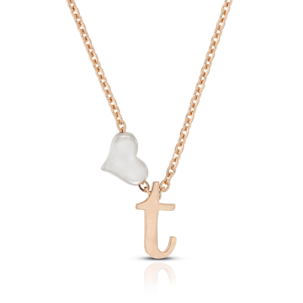 Sterling Silver "T" Initial Necklace