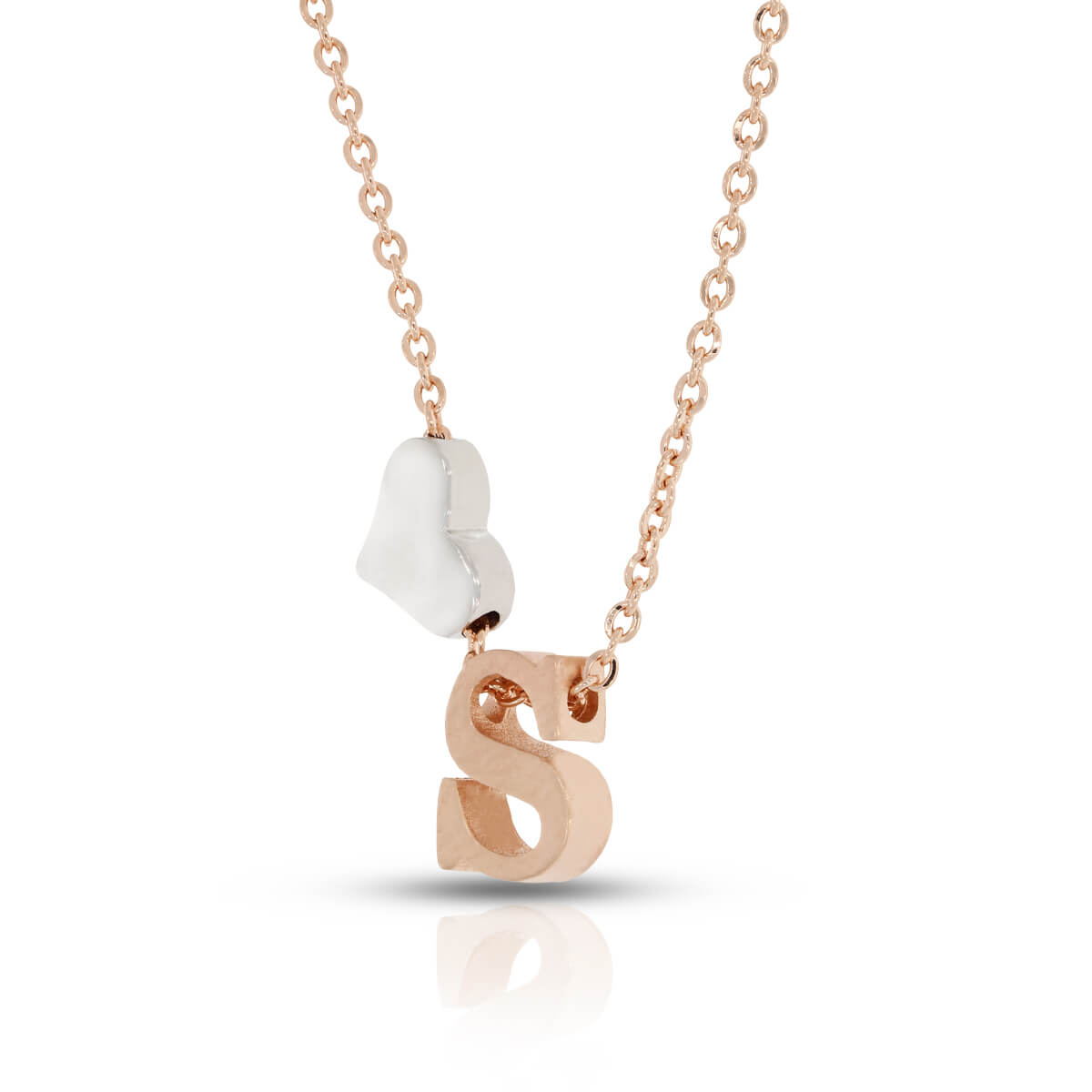 Sterling Silver "S" Initial Necklace
