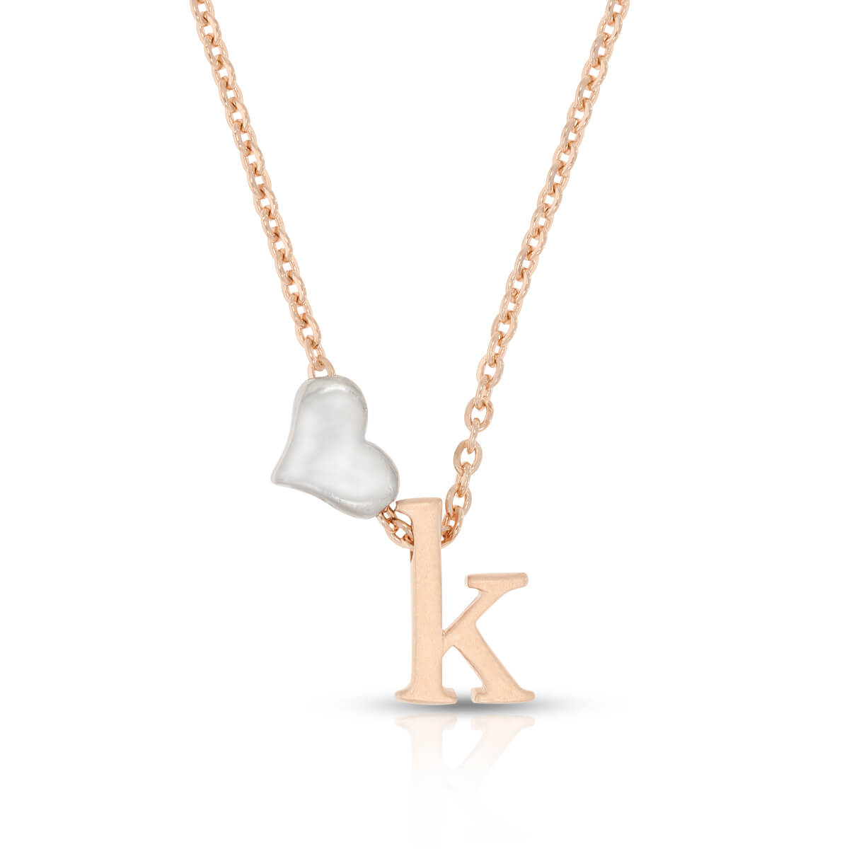 Sterling Silver "K" Initial Necklace