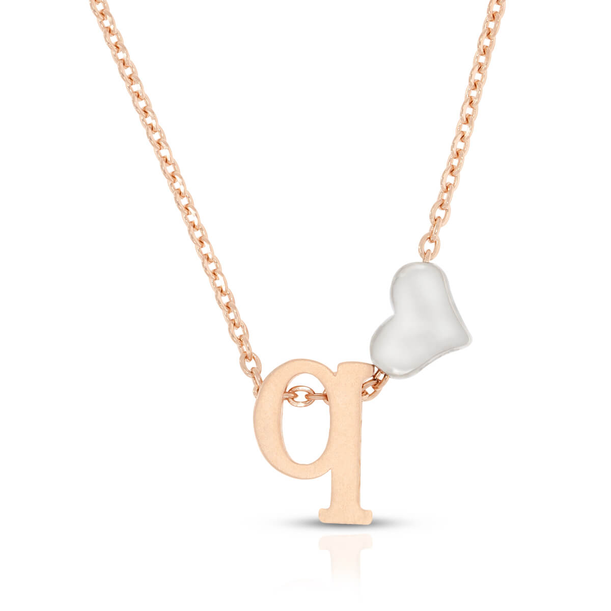 Sterling Silver "Q" Initial Necklace