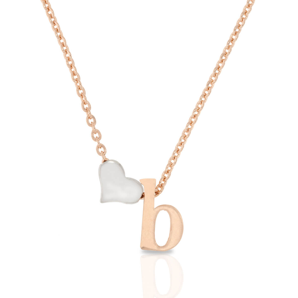 Sterling Silver "B" Initial Necklace