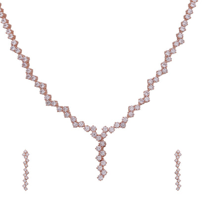 Modern Silver Necklace Set