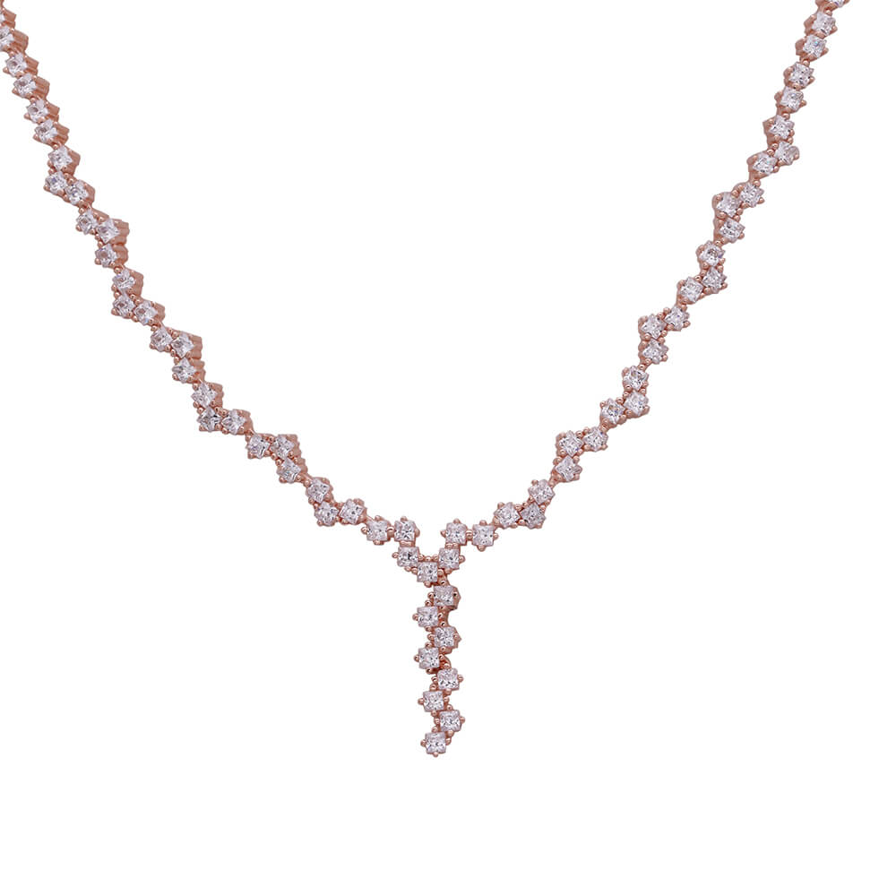 Modern Silver Necklace Set