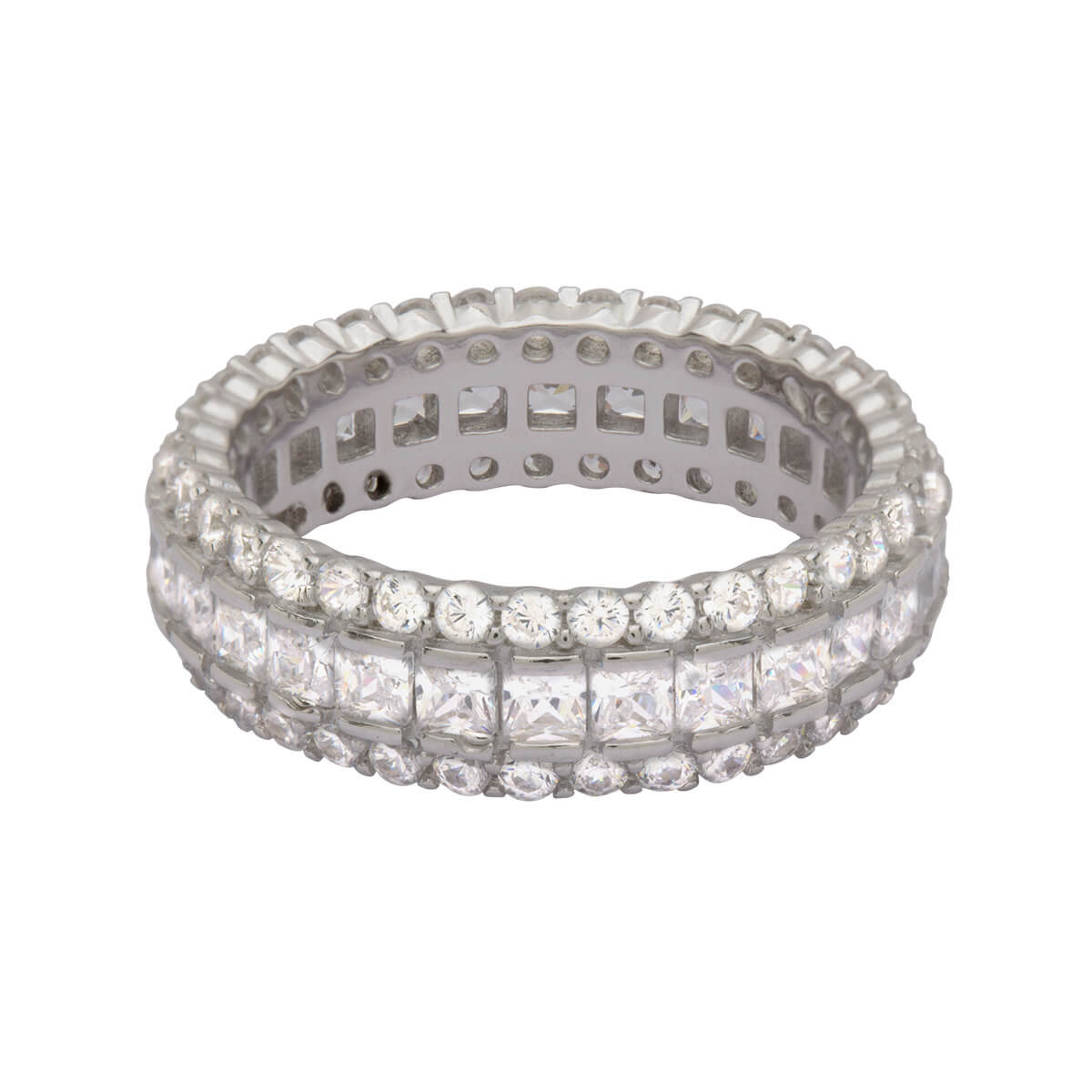 Refined Eternity Silver Band