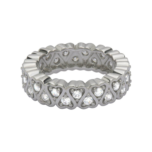 Cupid Eternity Silver Band