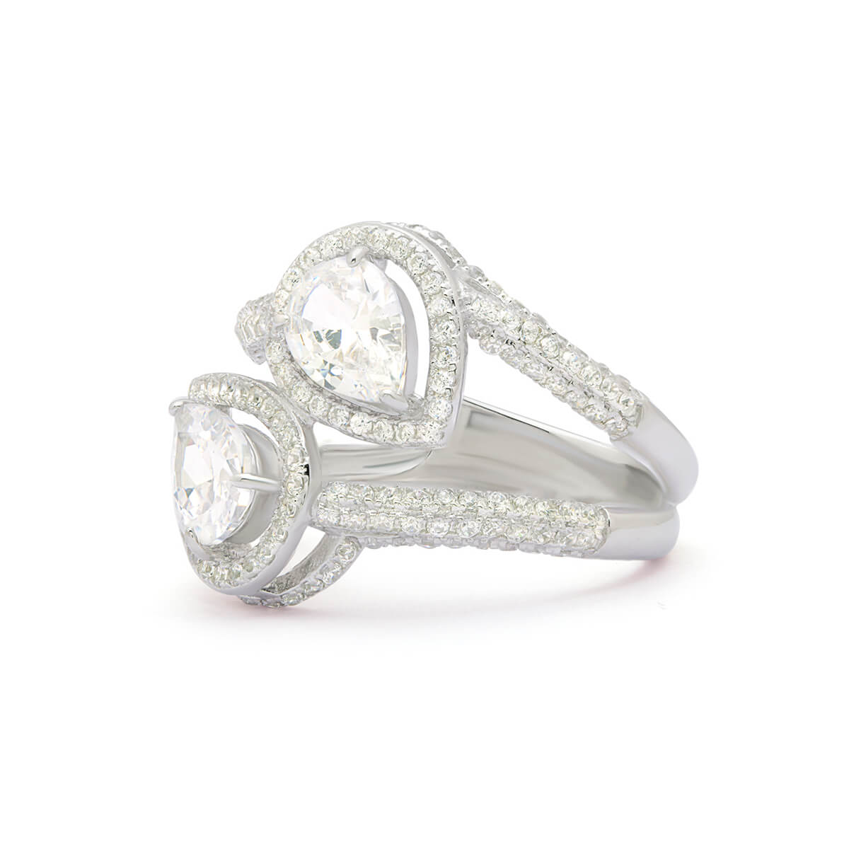 Drops Of Love Silver Ring